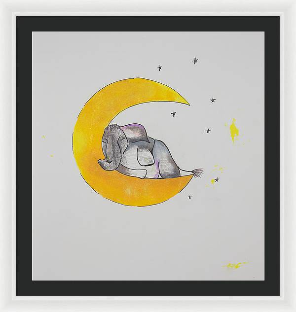 Dreaming - Elephant Collection - Framed Print