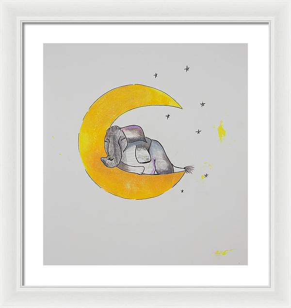 Dreaming - Elephant Collection - Framed Print