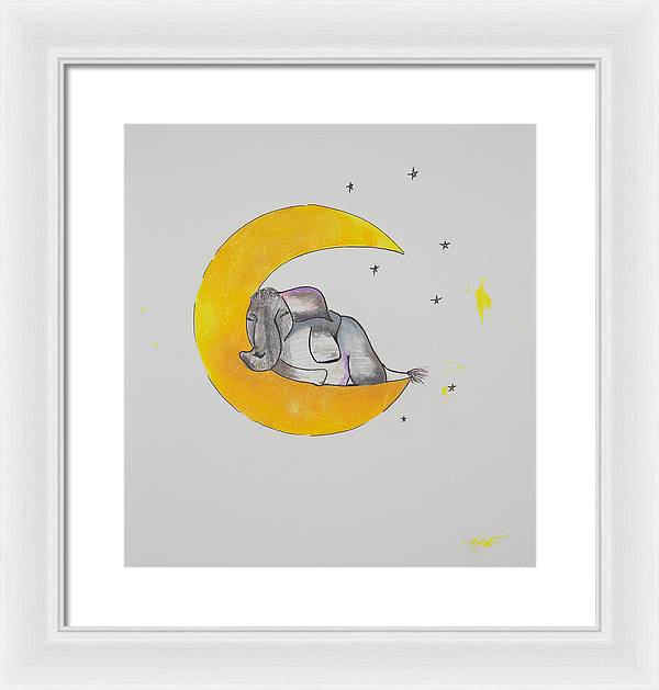 Dreaming - Elephant Collection - Framed Print