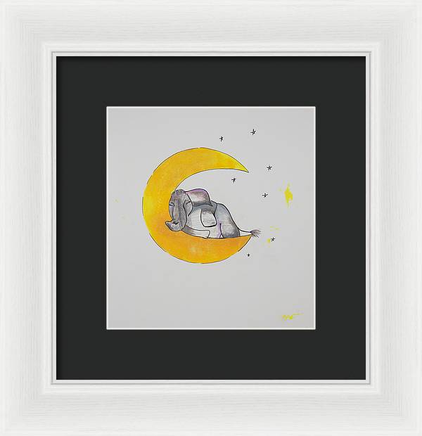 Dreaming - Elephant Collection - Framed Print