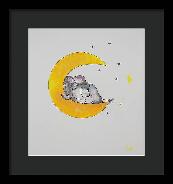 Dreaming - Elephant Collection - Framed Print