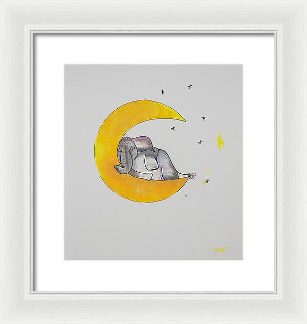 Dreaming - Elephant Collection - Framed Print