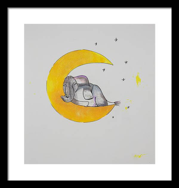 Dreaming - Elephant Collection - Framed Print