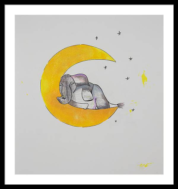 Dreaming - Elephant Collection - Framed Print