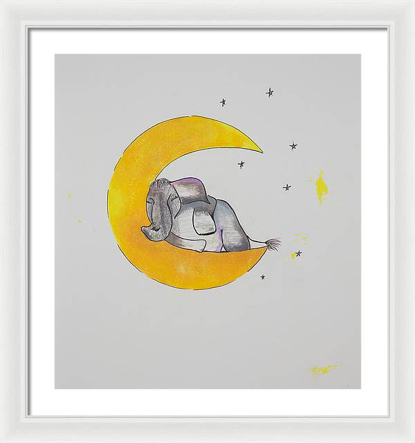 Dreaming - Elephant Collection - Framed Print