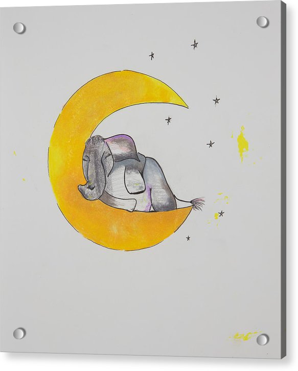 Dreaming - Elephant Collection - Acrylic Print