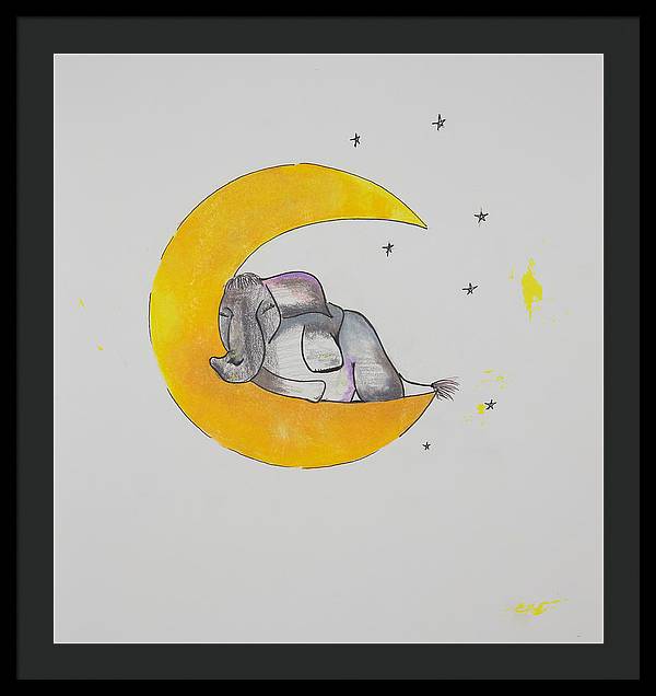 Dreaming - Elephant Collection - Framed Print