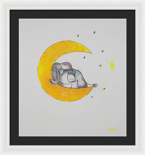 Dreaming - Elephant Collection - Framed Print