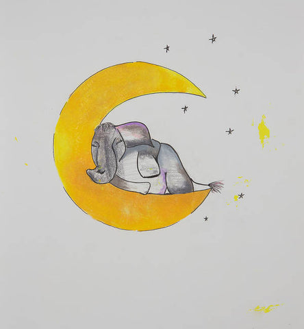 Dreaming - Elephant Collection - Art Print