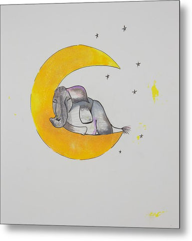 Dreaming - Elephant Collection - Metal Print