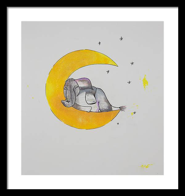 Dreaming - Elephant Collection - Framed Print