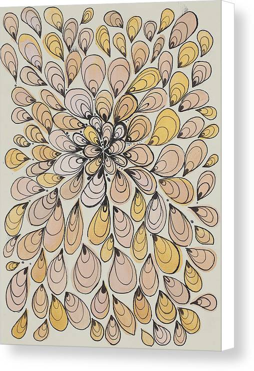 Drops of Honey - Zentangle Collection - Canvas Print