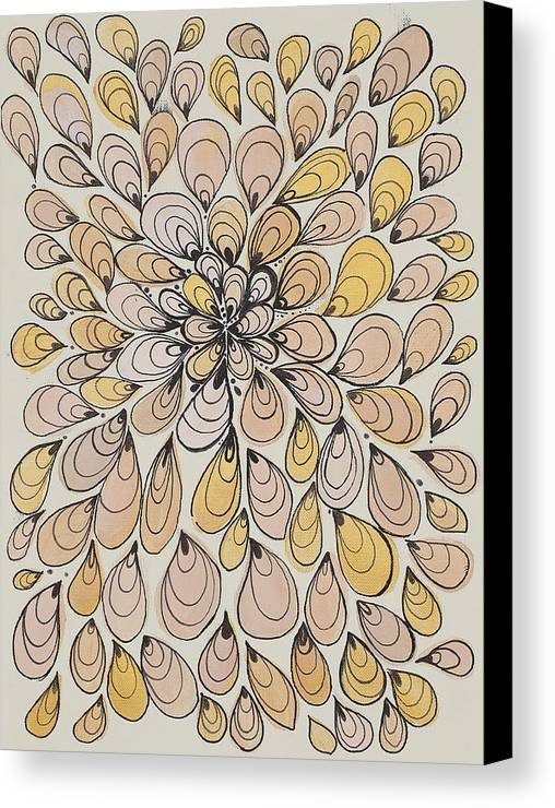 Drops of Honey - Zentangle Collection - Canvas Print