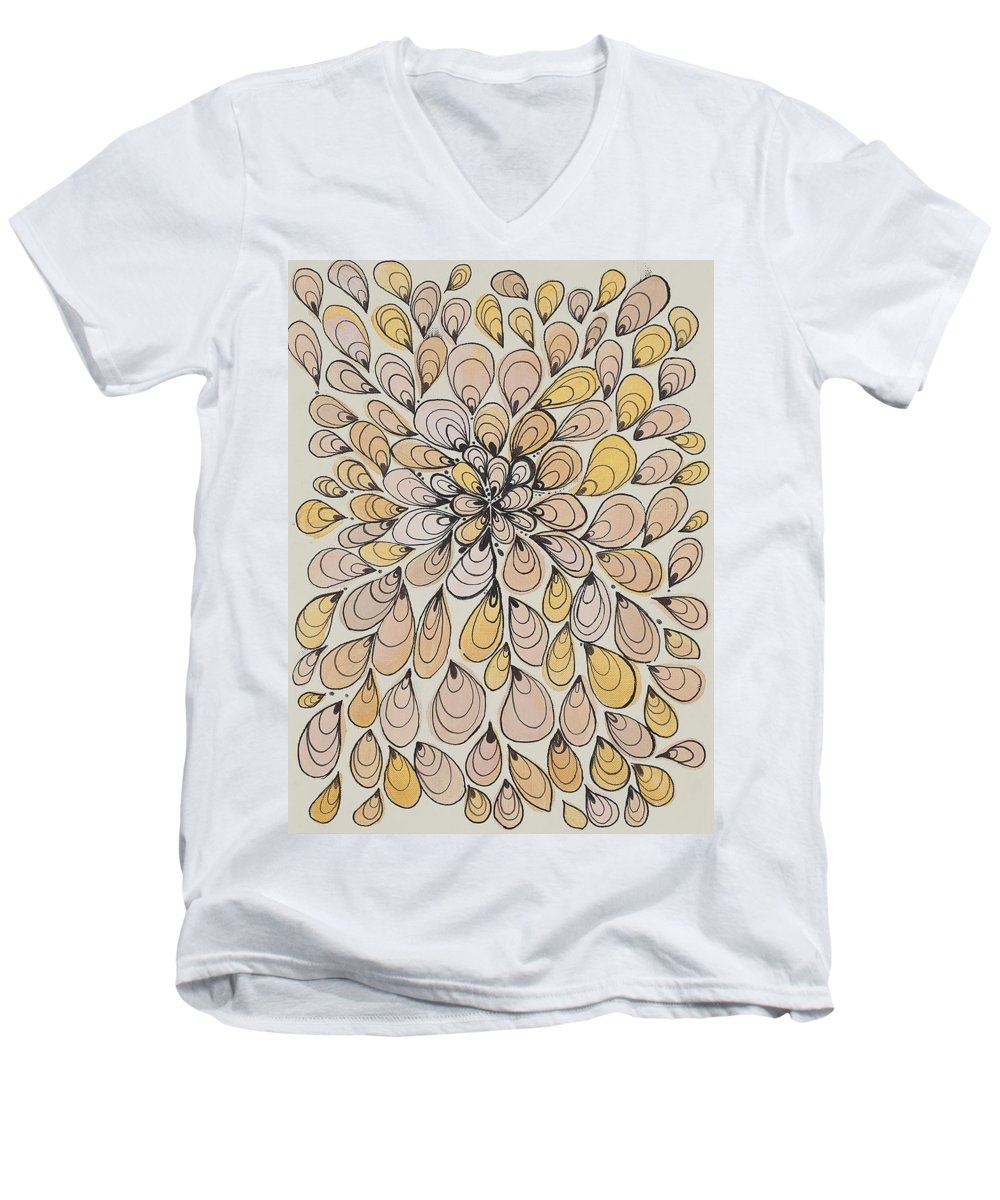 Drops of Honey - Zentangle Collection - Men's V-Neck T-Shirt