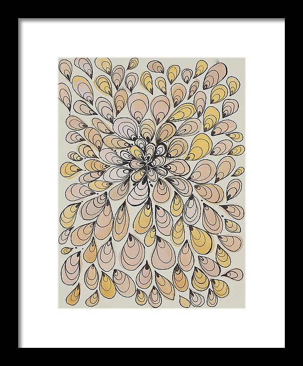 Drops of Honey - Zentangle Collection - Framed Print