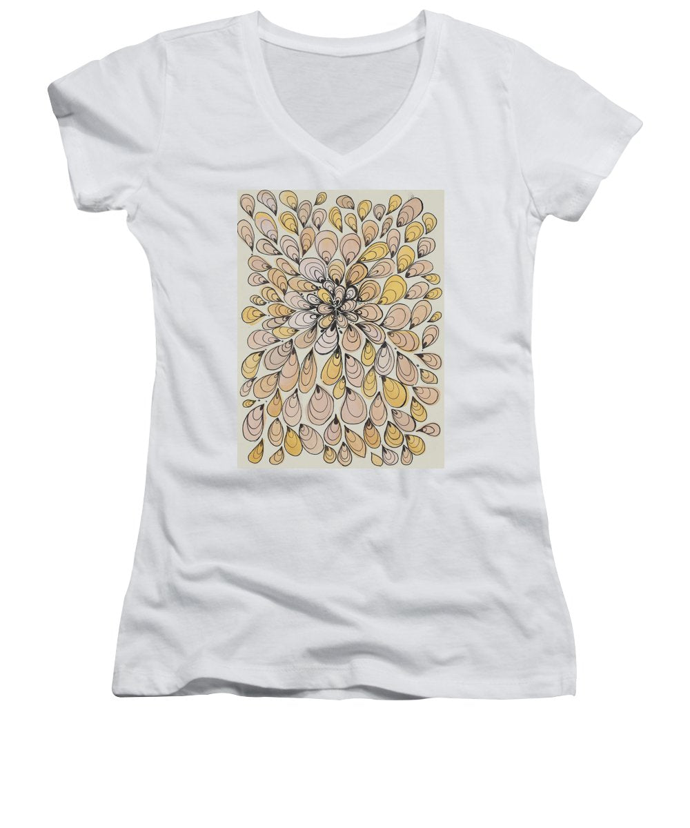 Drops of Honey - Zentangle Collection - Women's V-Neck