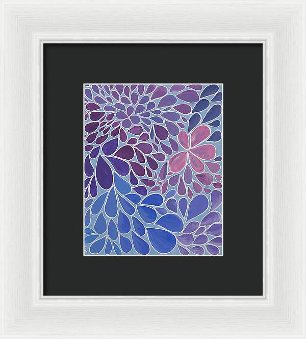 Drops of Relaxing - Zentangle Collection  - Framed Print