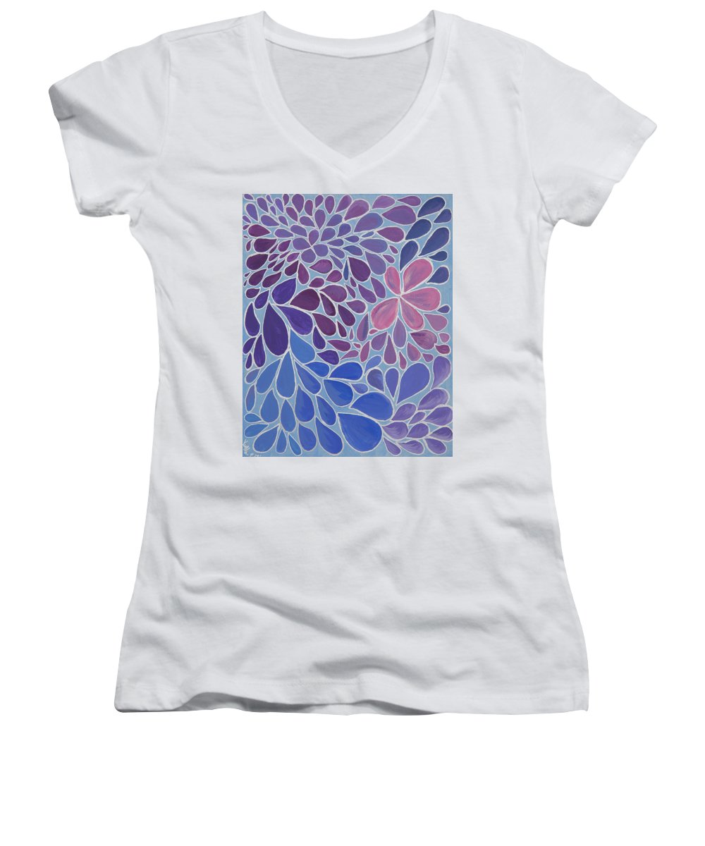 Drops of Relaxing - Zentangle Collection  - Women's V-Neck