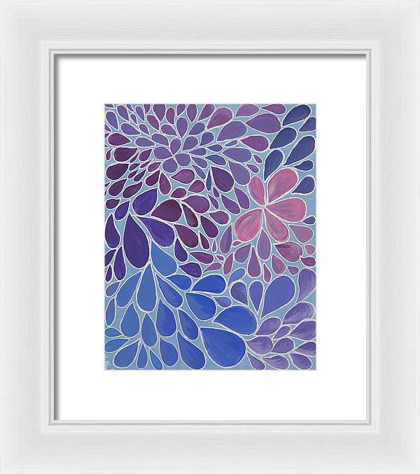 Drops of Relaxing - Zentangle Collection  - Framed Print