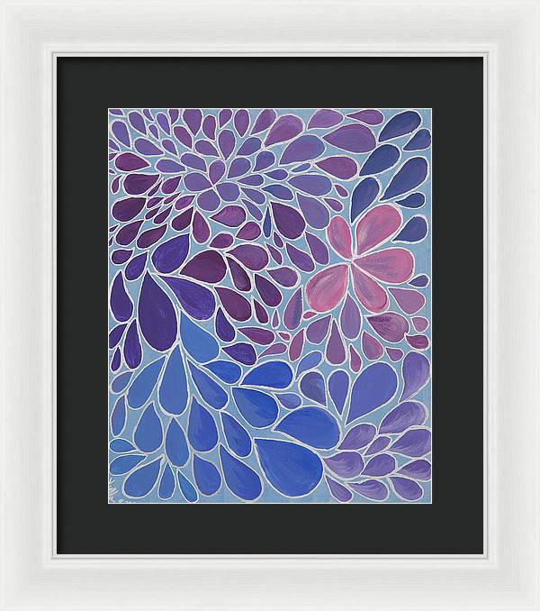 Drops of Relaxing - Zentangle Collection  - Framed Print