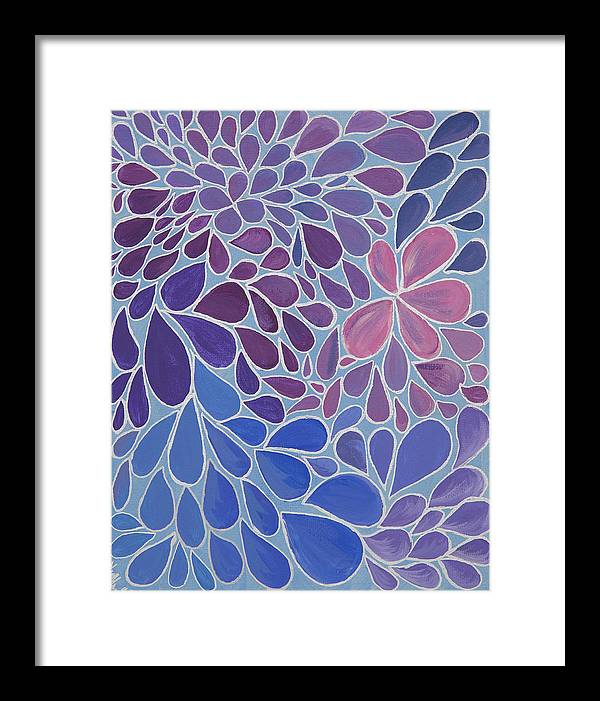 Drops of Relaxing - Zentangle Collection  - Framed Print