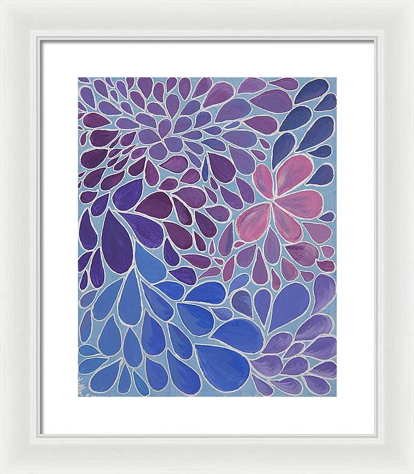 Drops of Relaxing - Zentangle Collection  - Framed Print