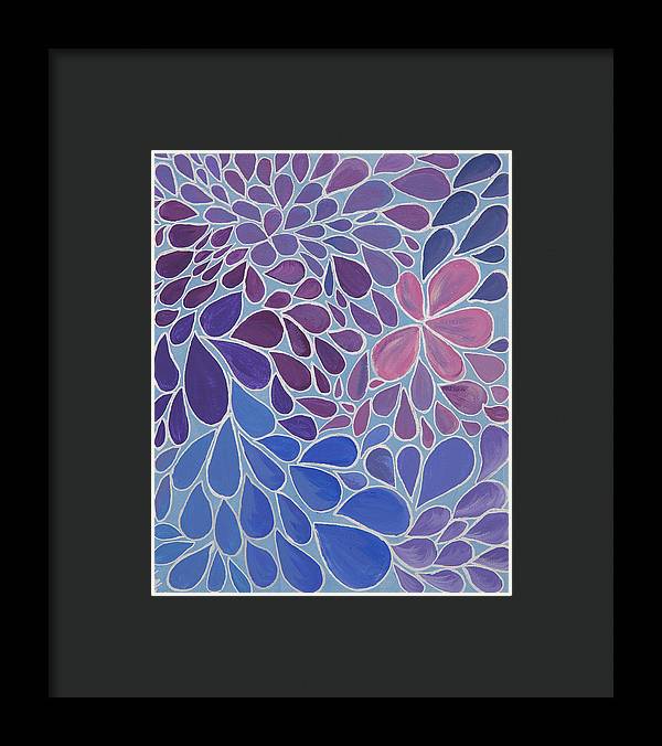 Drops of Relaxing - Zentangle Collection  - Framed Print