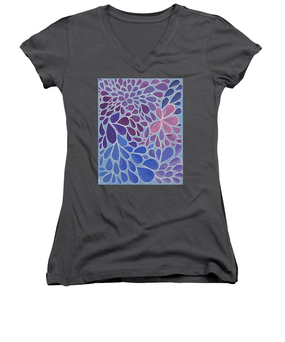 Drops of Relaxing - Zentangle Collection  - Women's V-Neck