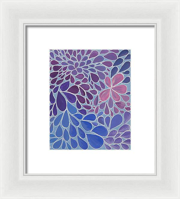 Drops of Relaxing - Zentangle Collection  - Framed Print