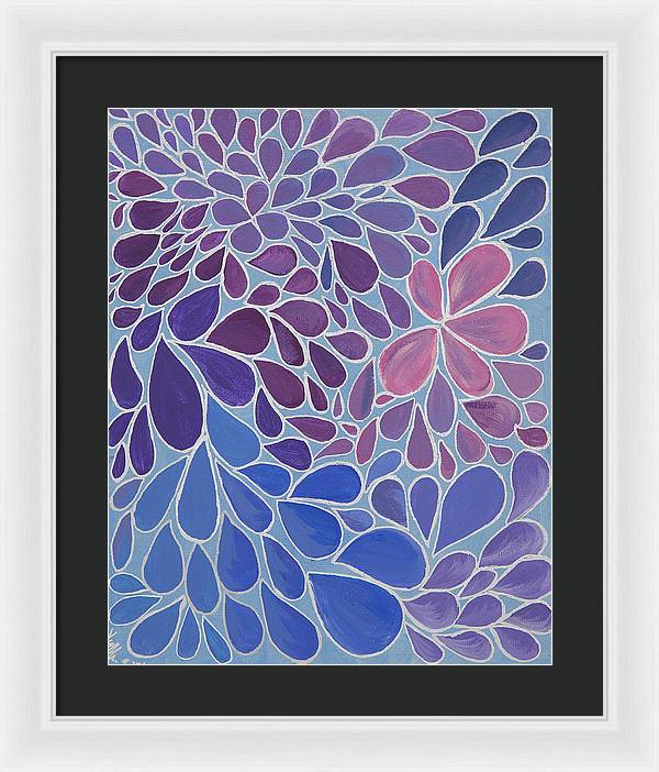 Drops of Relaxing - Zentangle Collection  - Framed Print