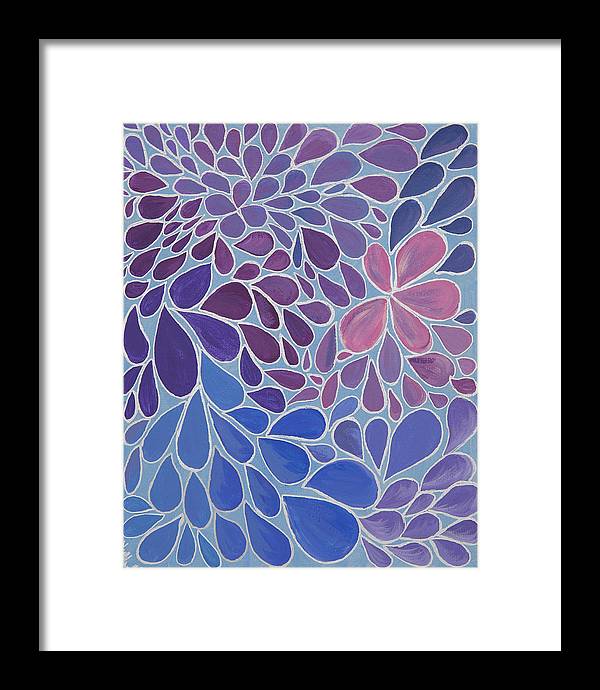 Drops of Relaxing - Zentangle Collection  - Framed Print