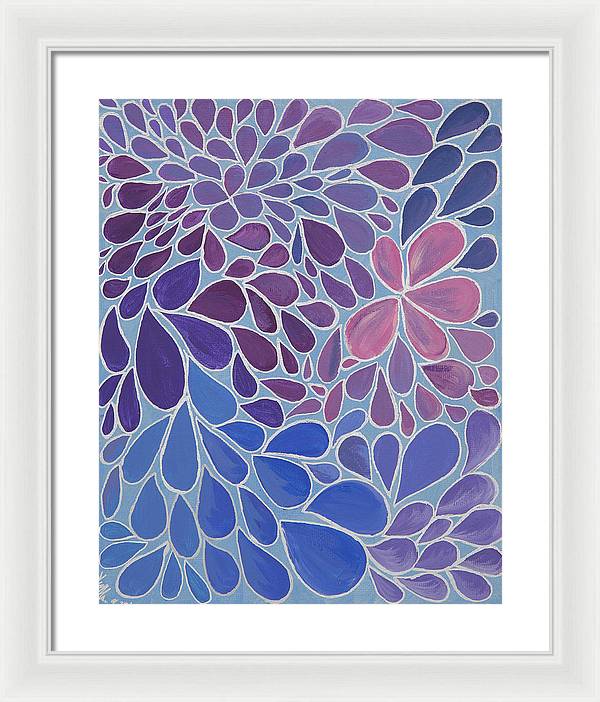 Drops of Relaxing - Zentangle Collection  - Framed Print