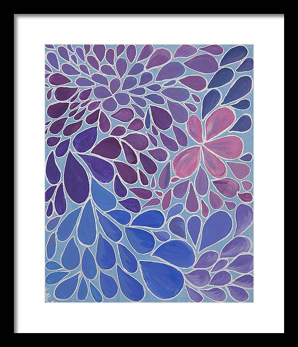 Drops of Relaxing - Zentangle Collection  - Framed Print