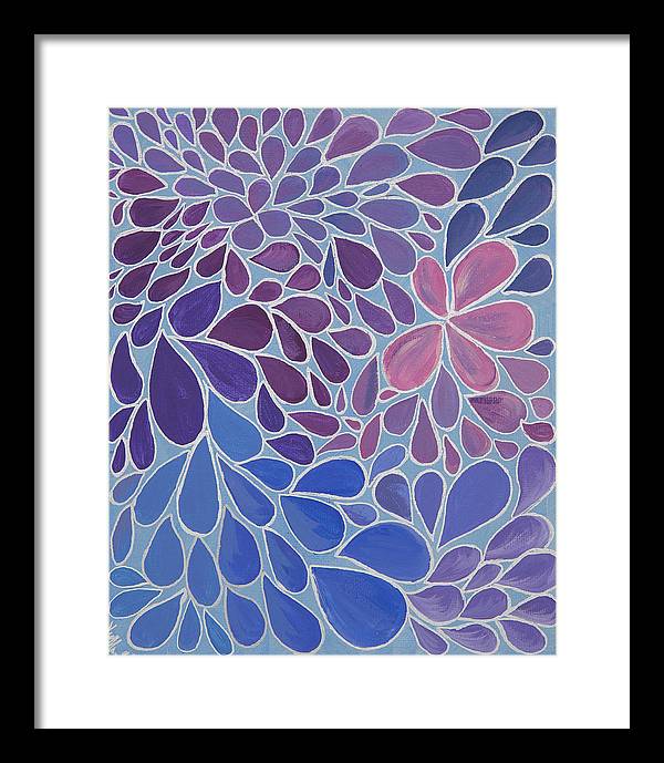 Drops of Relaxing - Zentangle Collection  - Framed Print