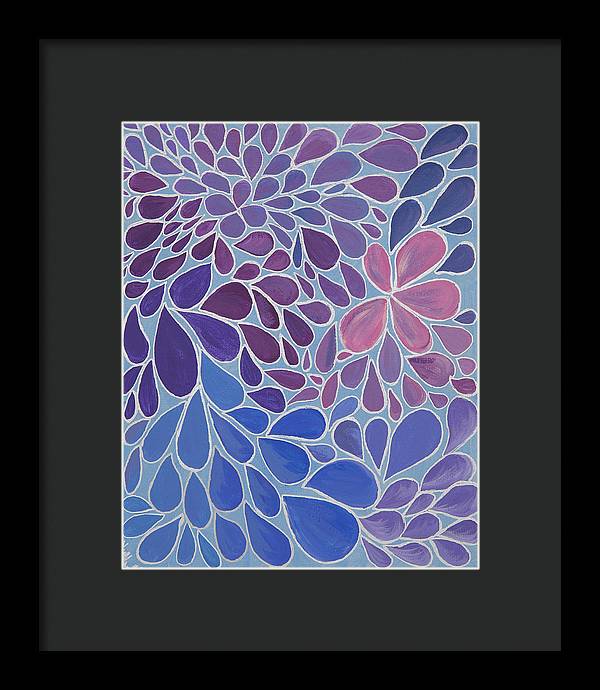 Drops of Relaxing - Zentangle Collection  - Framed Print