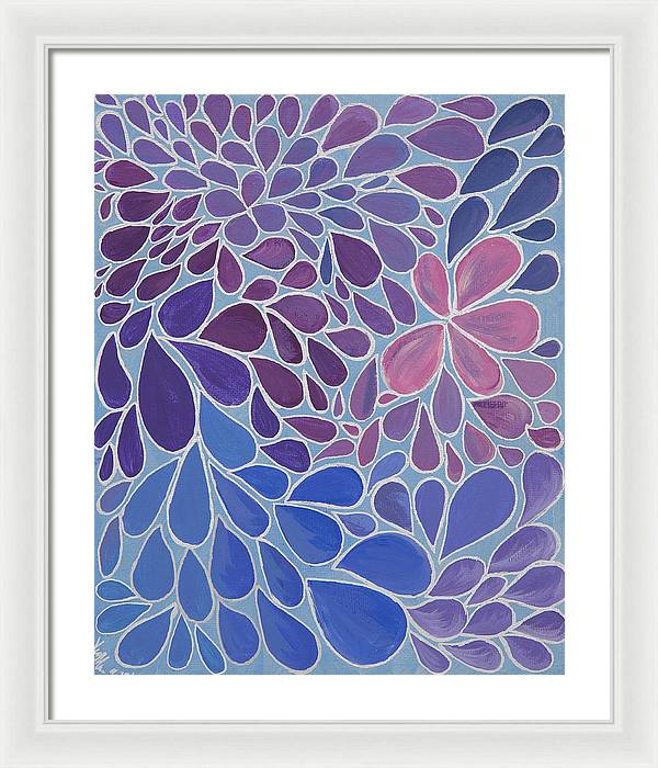 Drops of Relaxing - Zentangle Collection  - Framed Print