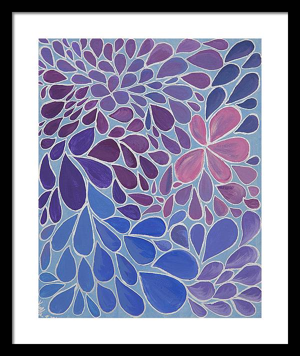 Drops of Relaxing - Zentangle Collection  - Framed Print