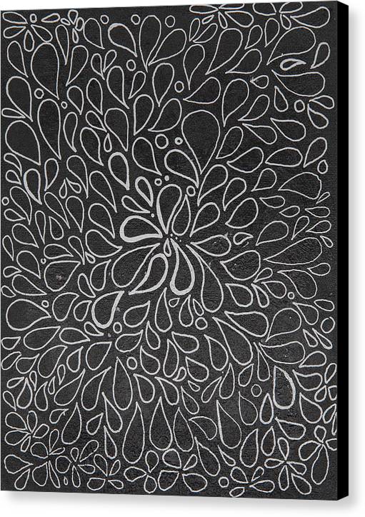 Drops of Worry - Zentangle Collection - Canvas Print