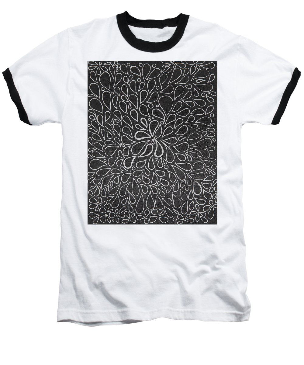 Drops of Worry - Zentangle Collection - Baseball T-Shirt