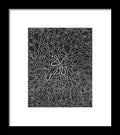 Drops of Worry - Zentangle Collection - Framed Print
