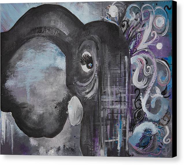 Number 4 - Elephant Collection - Canvas Print