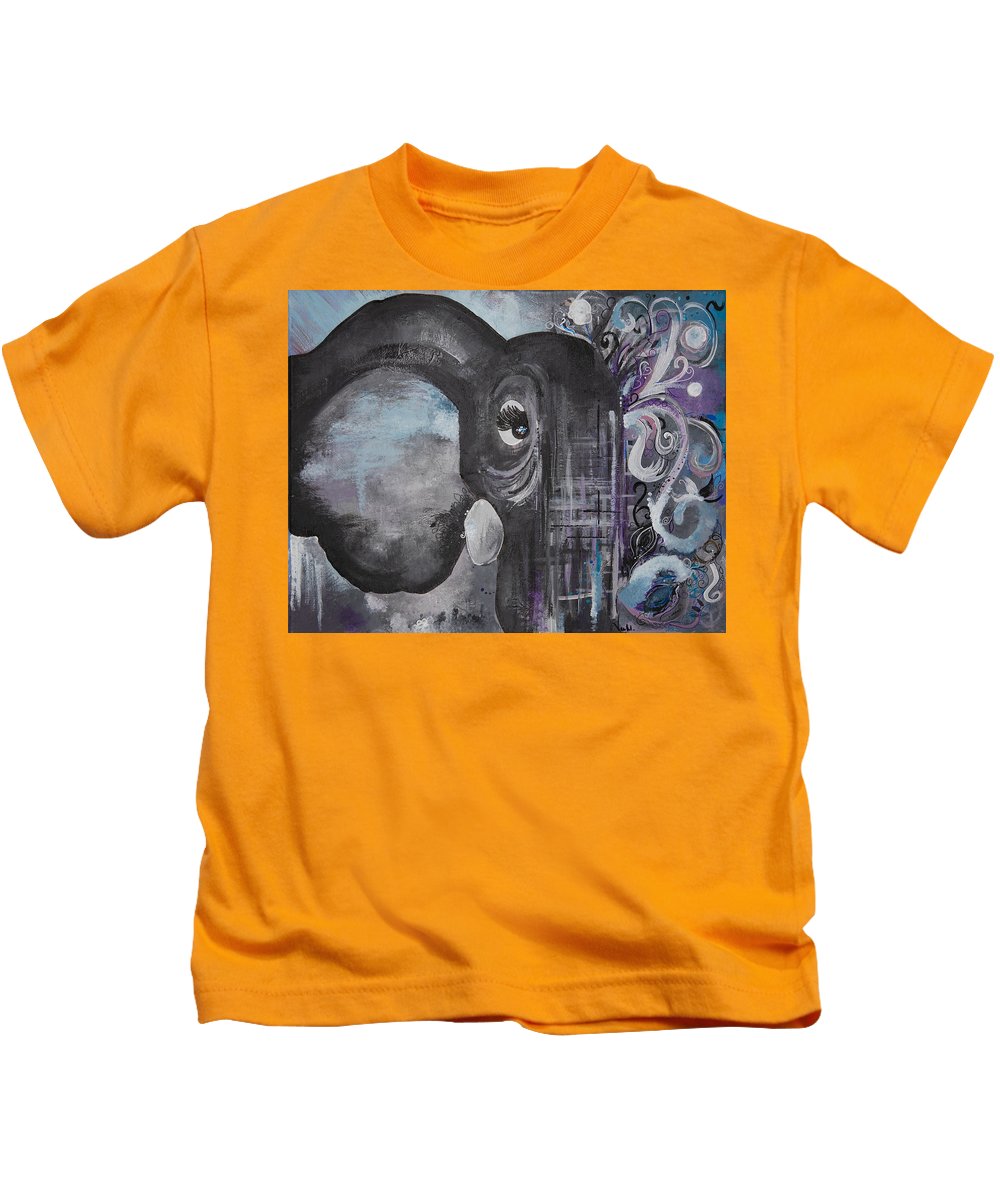 Number 4 - Elephant Collection - Kids T-Shirt