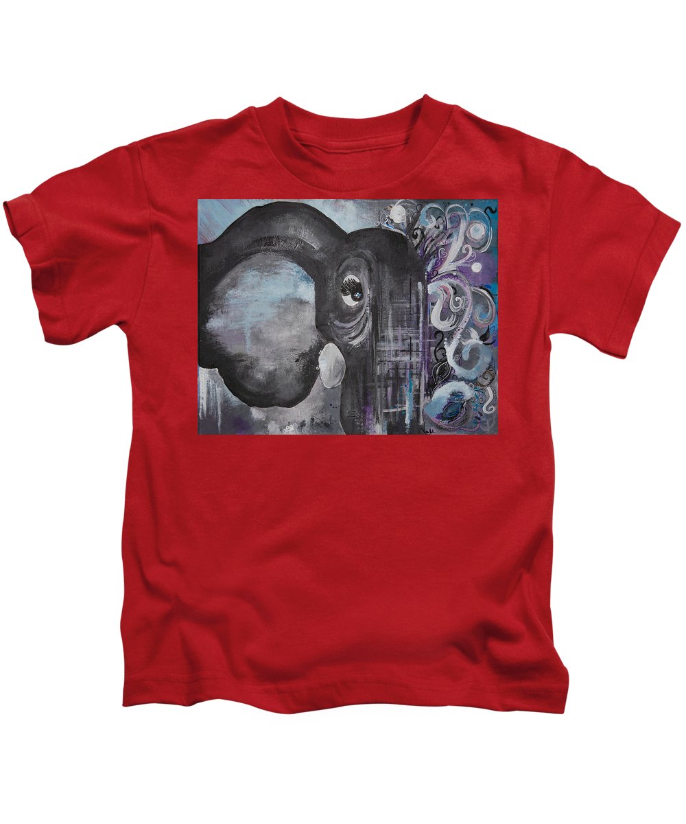 Number 4 - Elephant Collection - Kids T-Shirt