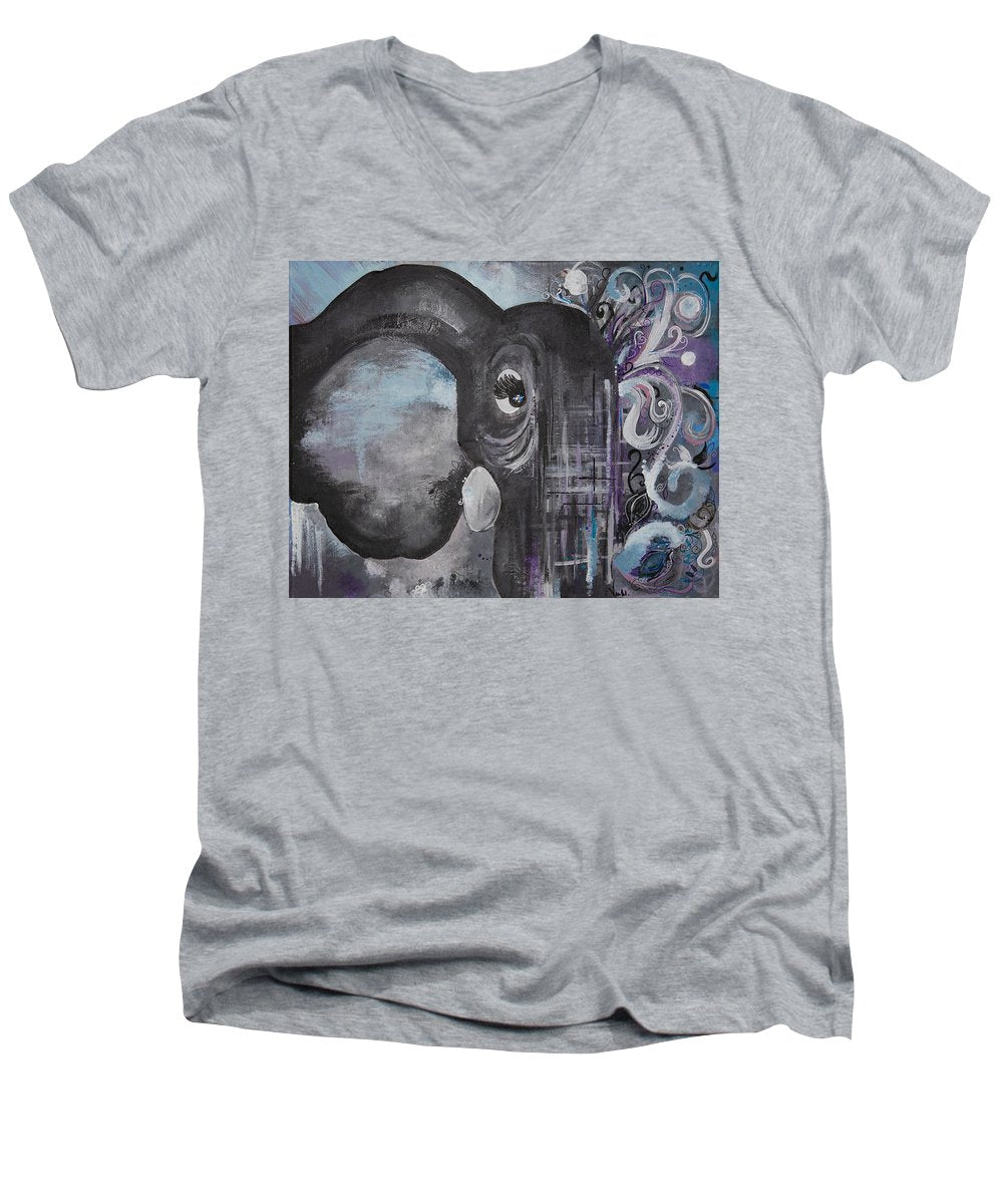 Number 4 - Elephant Collection - Men's V-Neck T-Shirt