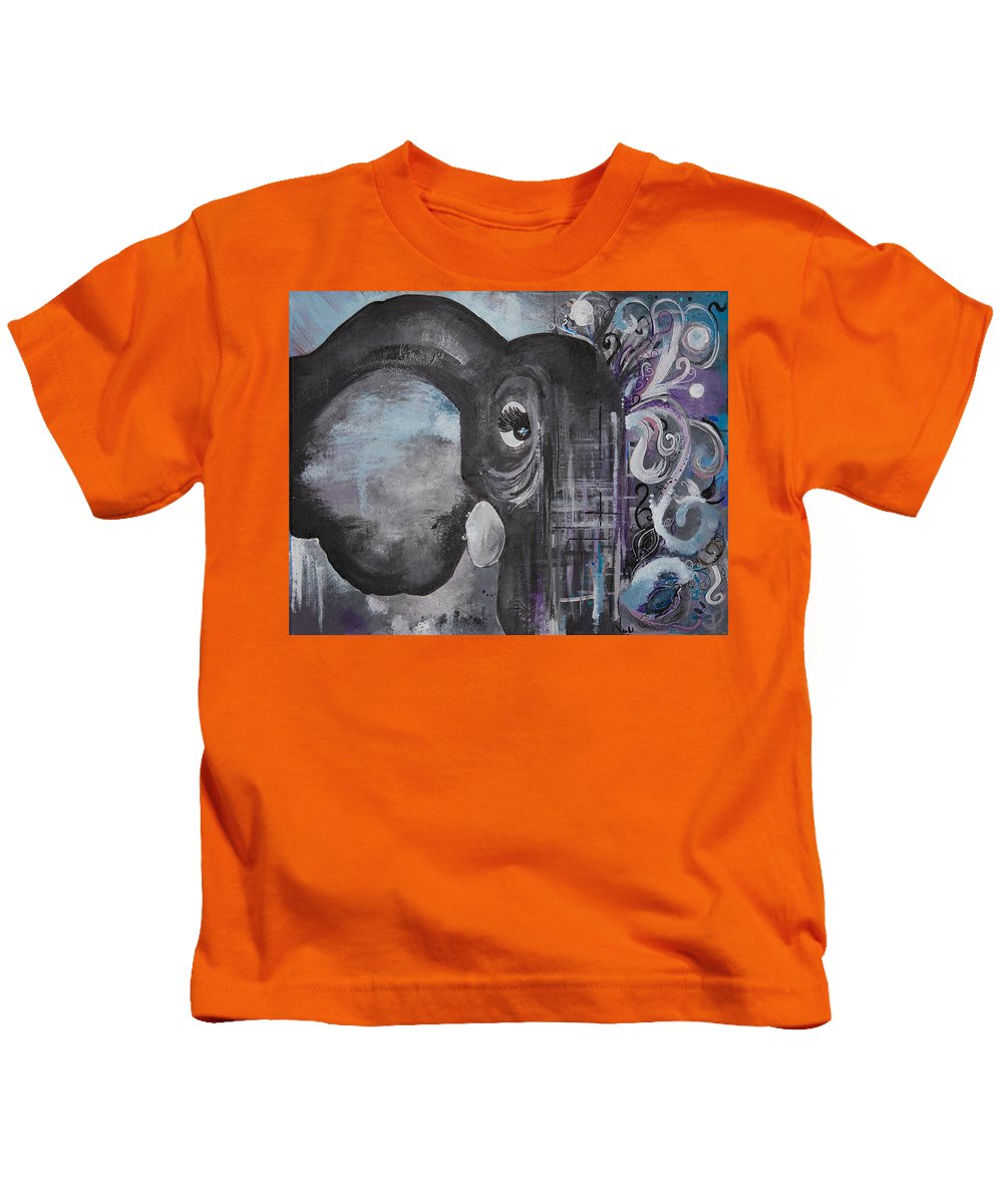 Number 4 - Elephant Collection - Kids T-Shirt