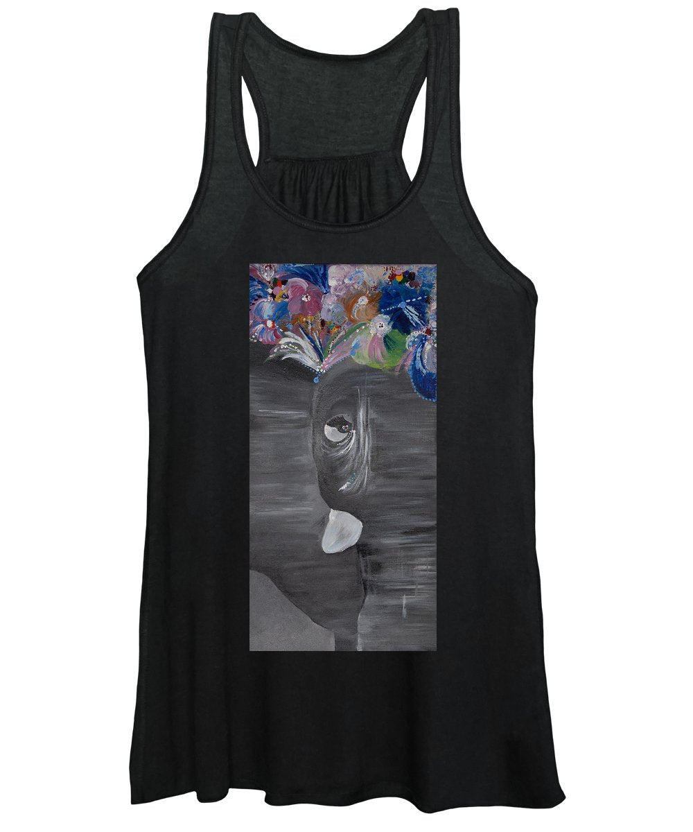 Flower Crown - Elephant Collection - Women's Tank Top