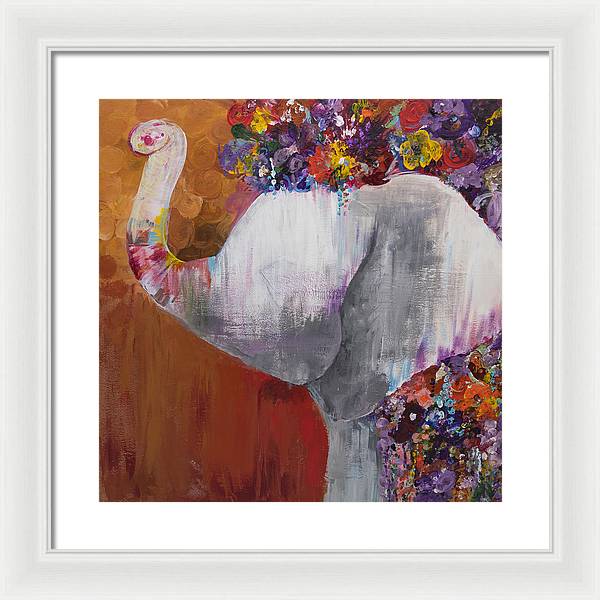 Flower Head - Elephant Collection - Framed Print