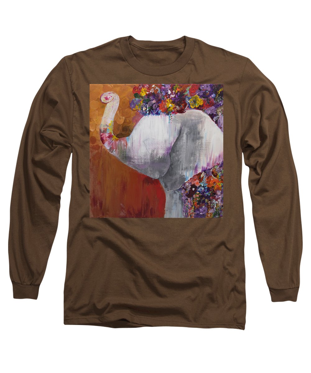 Flower Head - Elephant Collection - Long Sleeve T-Shirt