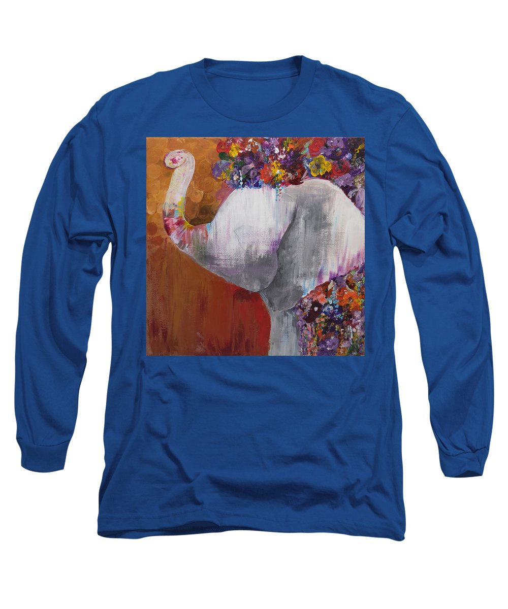 Flower Head - Elephant Collection - Long Sleeve T-Shirt