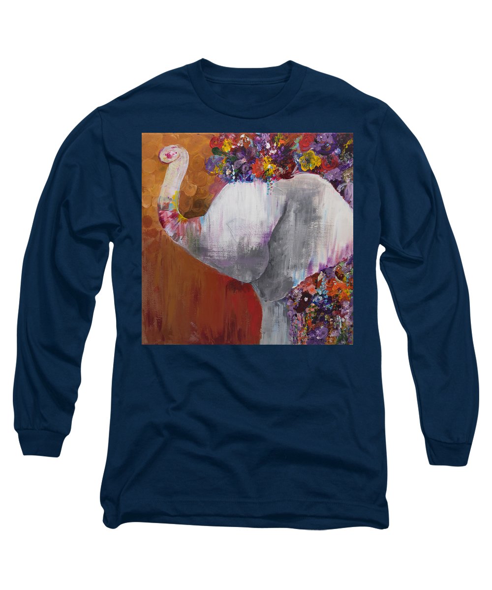 Flower Head - Elephant Collection - Long Sleeve T-Shirt